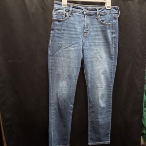 Old Navy Power Slim Straight High Rise Stretch Denim Petite Jeans 10P